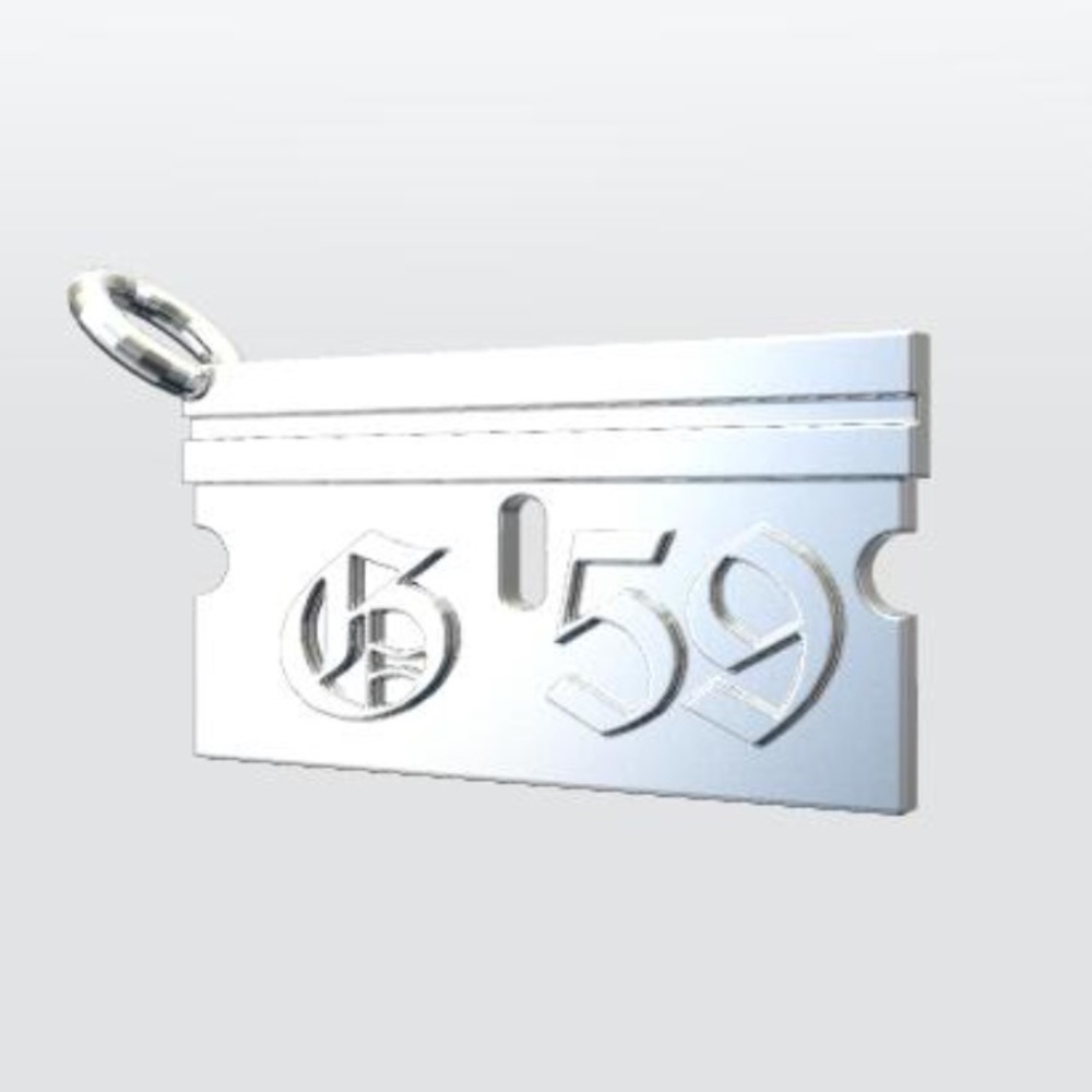 G59 Razor Pendant Chain